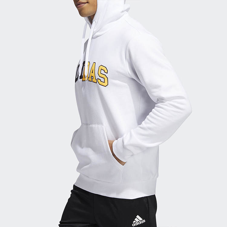 Мужское худи adidas Collegiate Hdy (белое) — фото 5