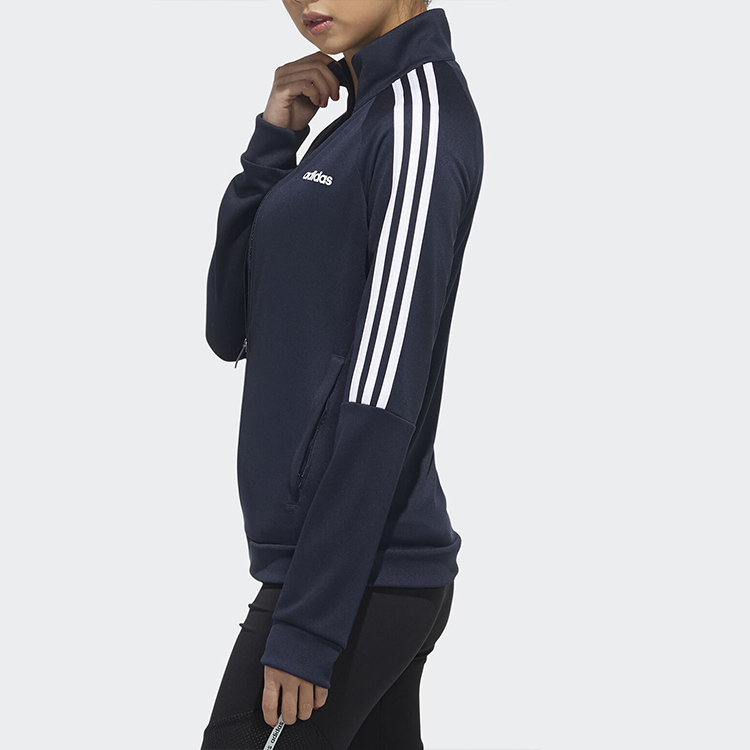 Женская куртка adidas (темно-синяя) — фото 5