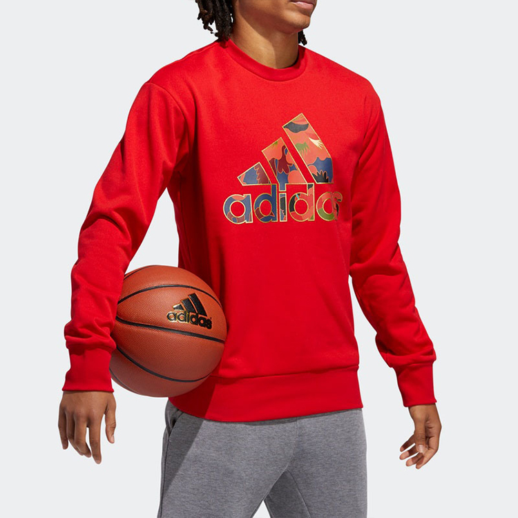 Мужское худи adidas (красное) — фото 5