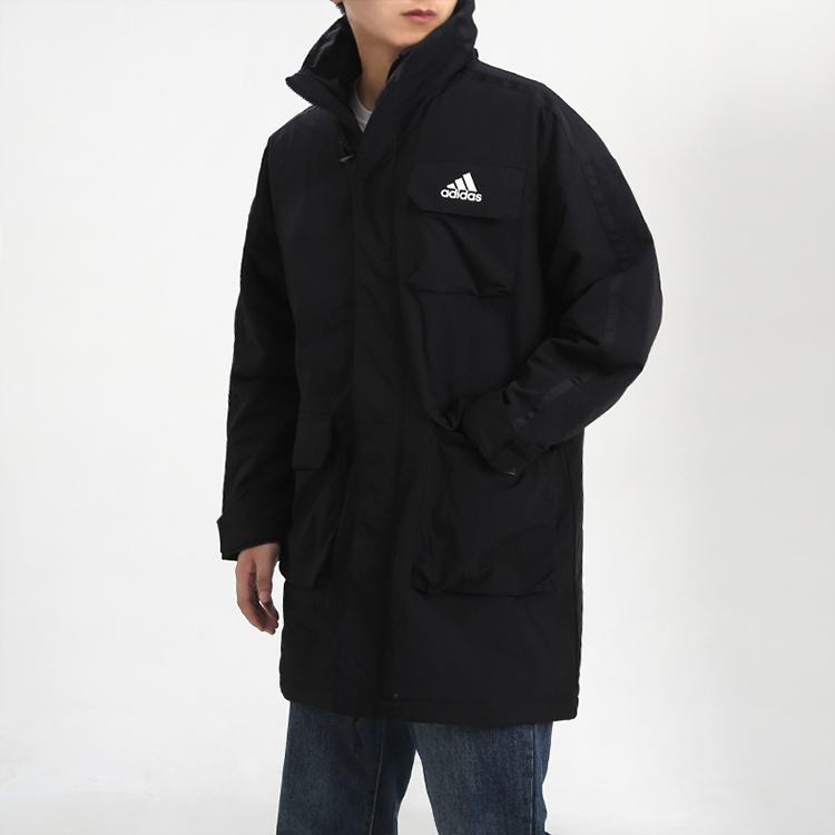 Мужская куртка adidas Utilitas Parka (черная) — фото 5