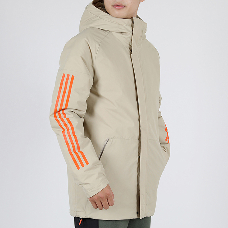 Мужская куртка adidas зимняя (хаки) — фото 4