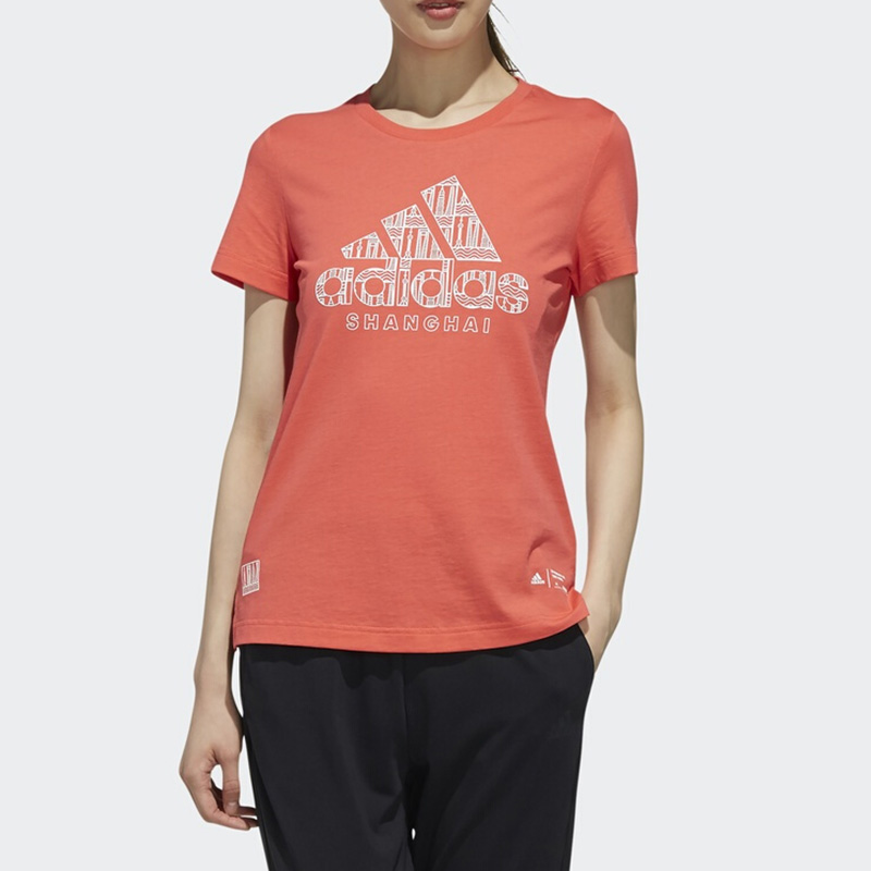 Женская футболка adidas T (разноцветная) — фото 3