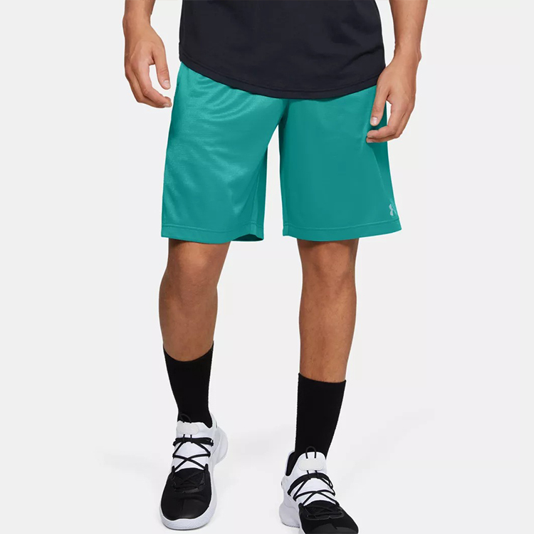 Under Armour Wordmark Basketball Shorts Men’s Green Moderate Straight Fit Pants
