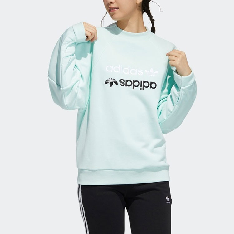Женское худи adidas originals Crew Sweat (мятное) — фото 5