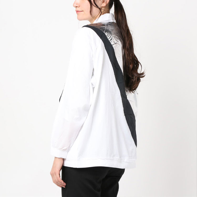 Женская куртка Nike Womens Swoosh Jacket Woven Cb Gel (бело-разноцветная) — фото 5
