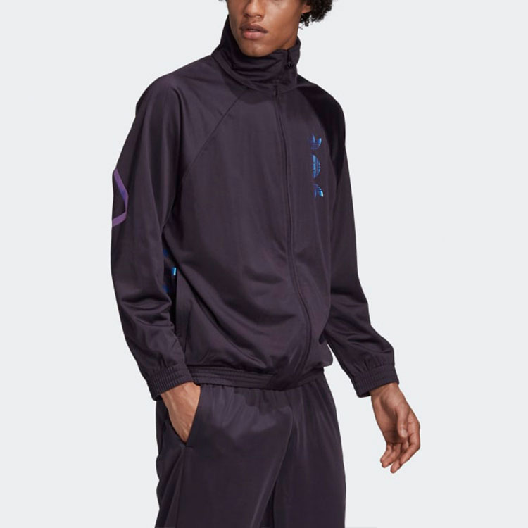 Мужская куртка adidas originals Zeno Track Jacket (черный) — фото 4