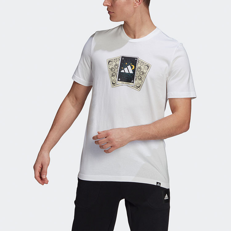 Мужская футболка adidas Tarot Bos M (белая) — фото 2