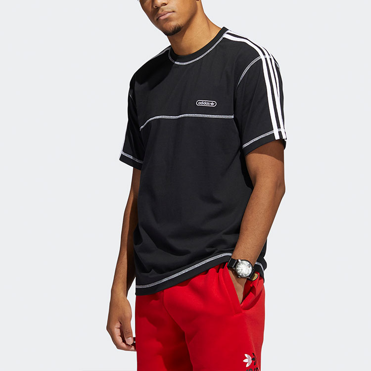 Мужская футболка adidas GN3886 (черная) — фото 2