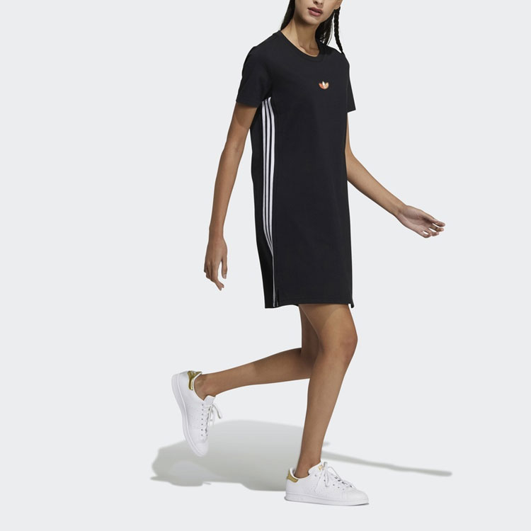 Женское платье adidas originals Adicolor Dress (черное) — фото 5