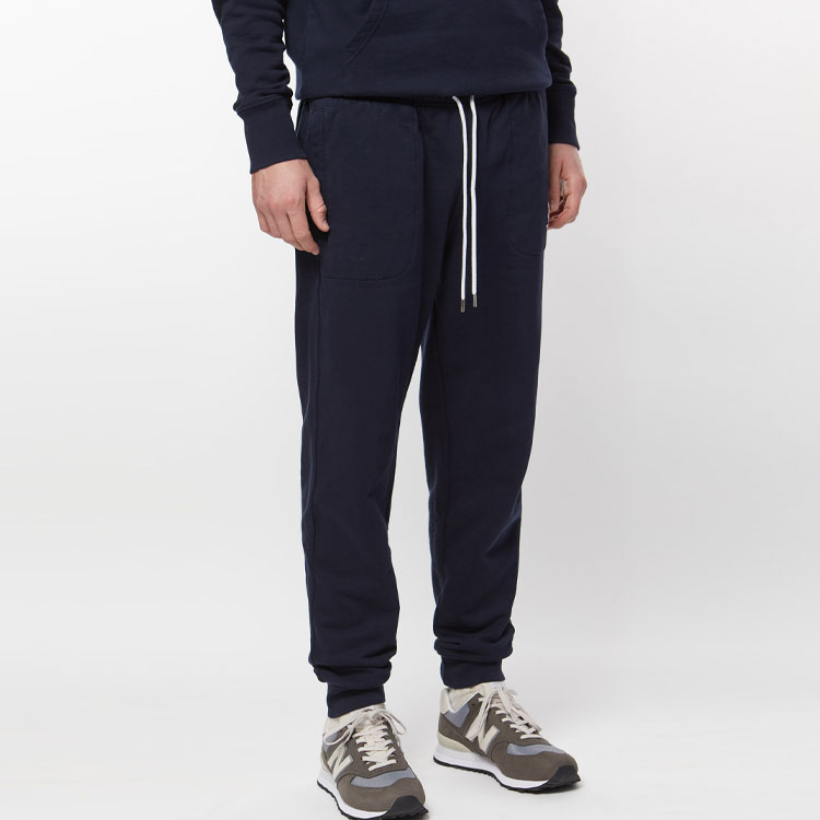 Мужские брюки Maison Kitsune SS22 Logo (синие) — фото 5