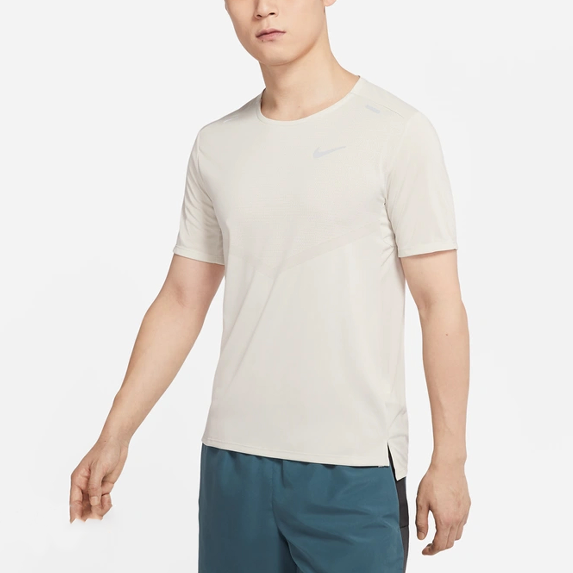Nike Running T Shirt Men’s Light Bone