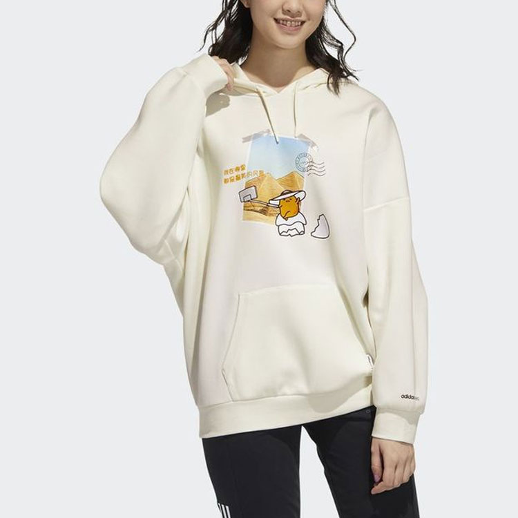 Женское худи adidas neo x Gudetama (белое) — фото 4
