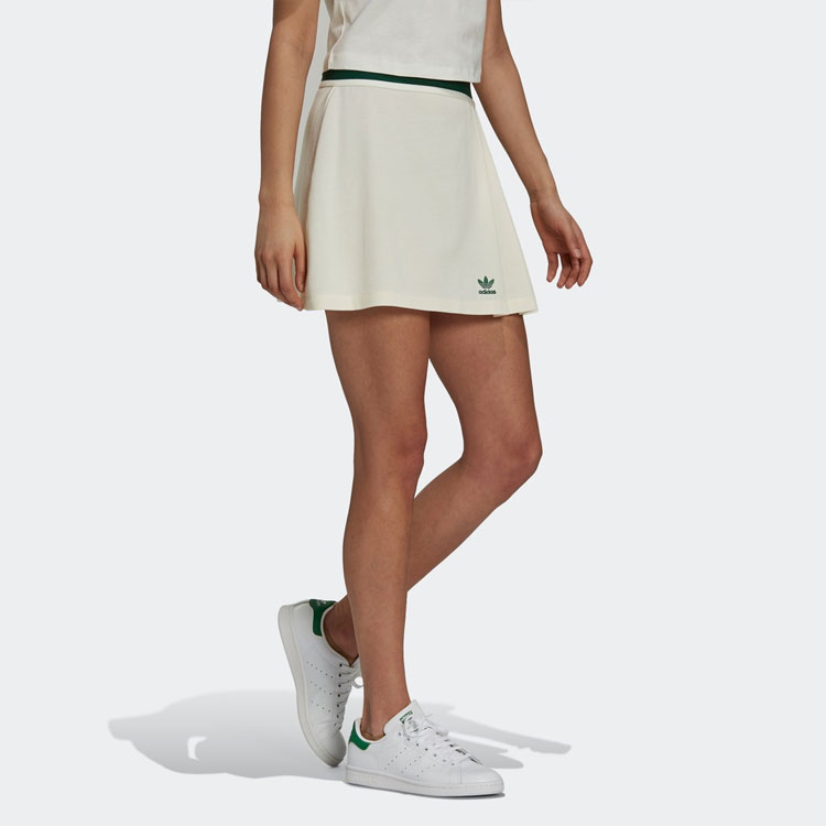 Женская юбка adidas originals Tennis Skirt (белая) — фото 2