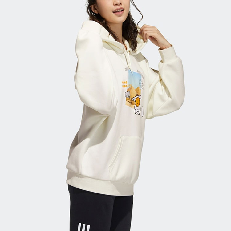 Женское худи adidas neo x Gudetama (белое) — фото 5