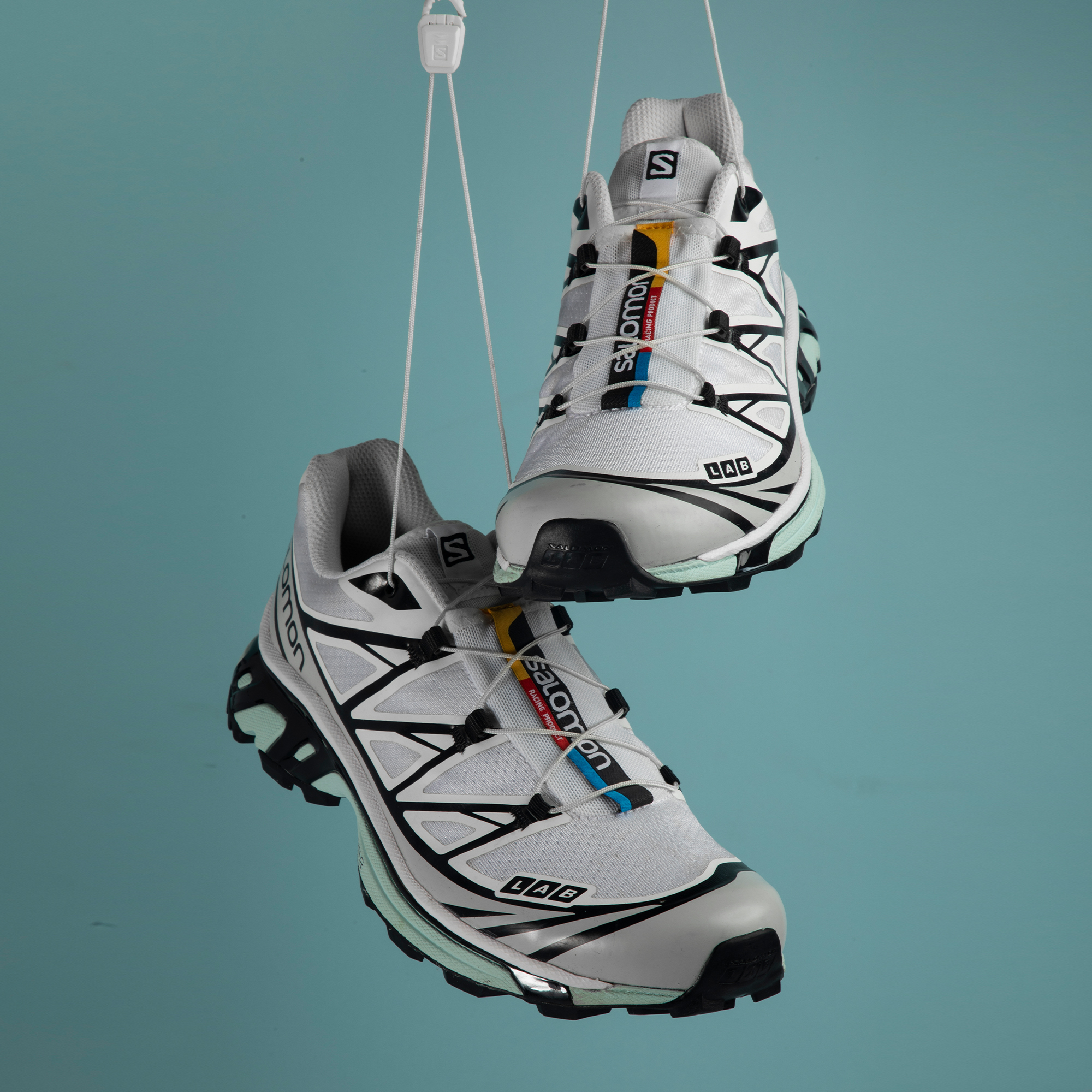 Кроссовки Salomon XT-6 (белые) — Белый — фото 8