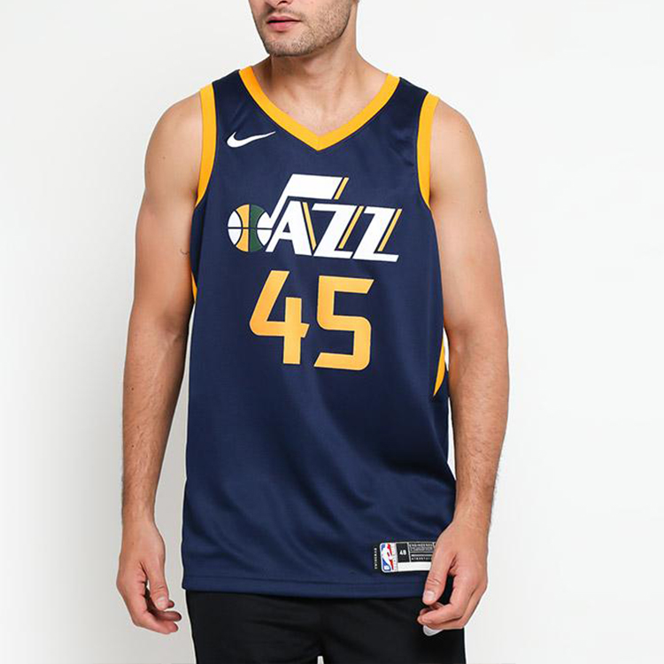 Мужская майка Nike NBA Mitchell (темно-синяя) — фото 3