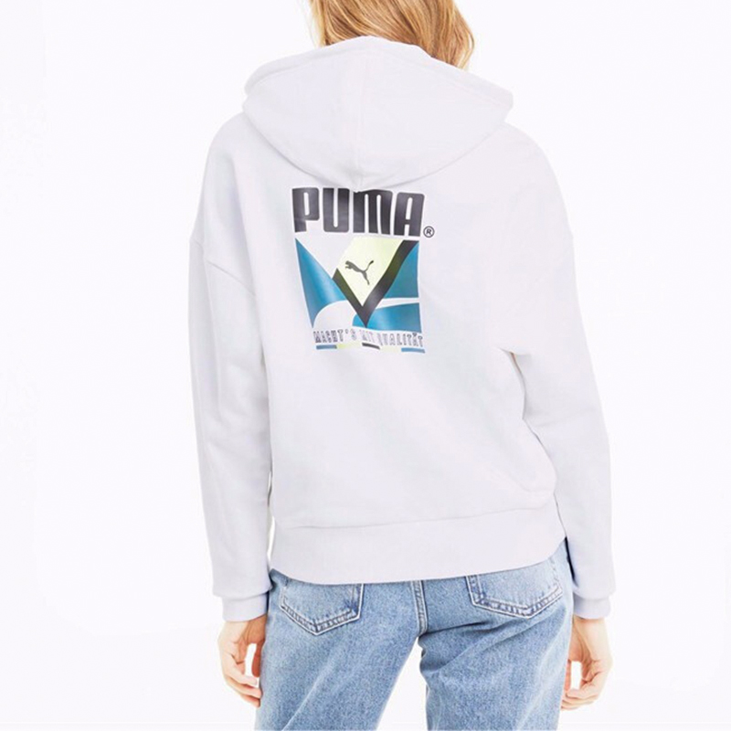 Женское худи PUMA Tfs (белое) — фото 4