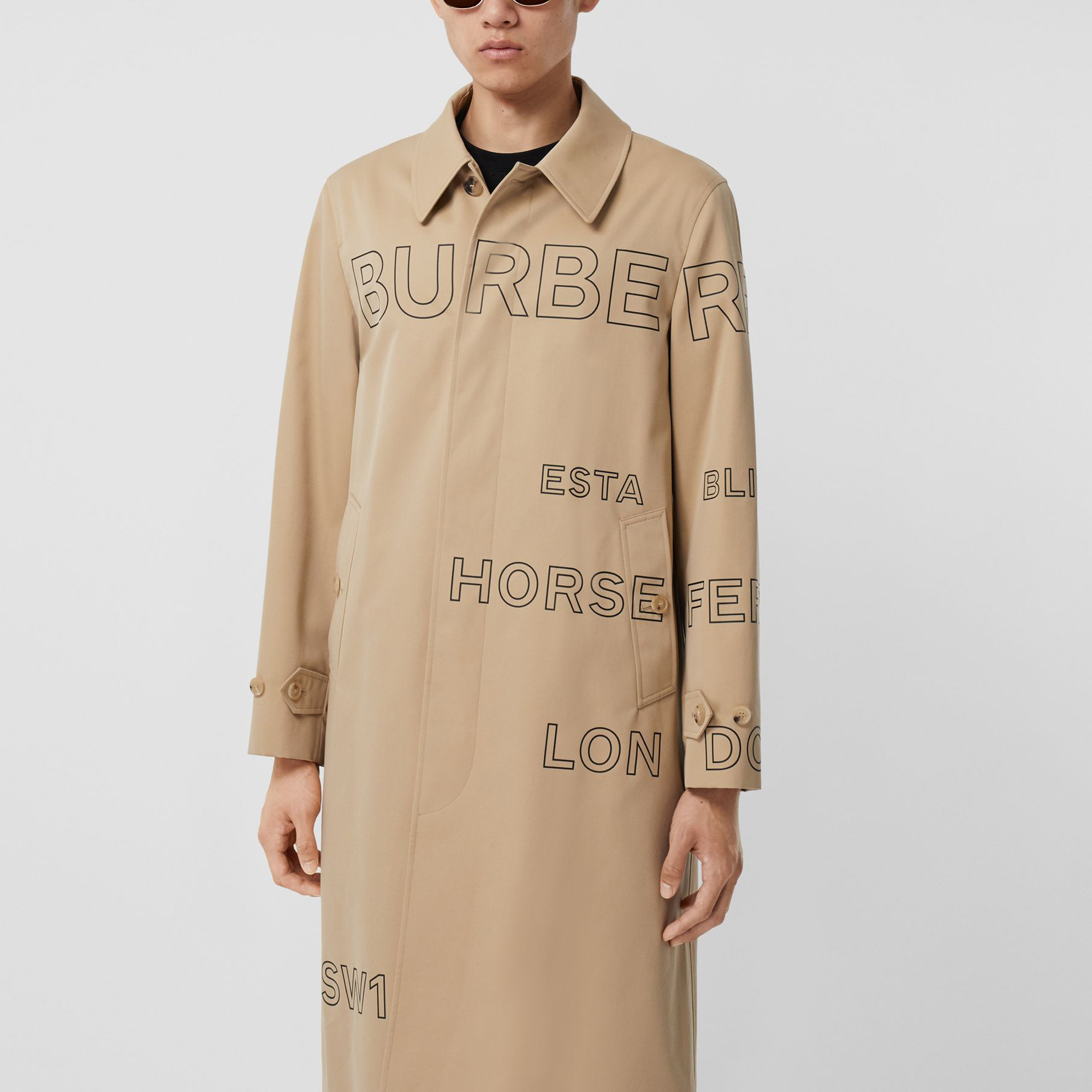 Мужской тренч Burberry (бежевый) — фото 4