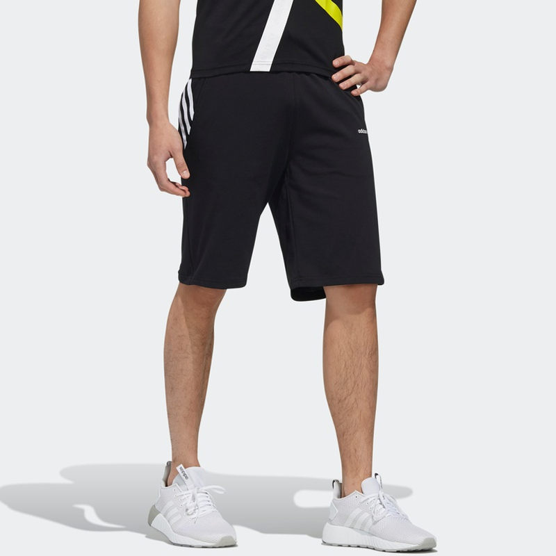 Мужские шорты adidas neo (черные) — фото 6