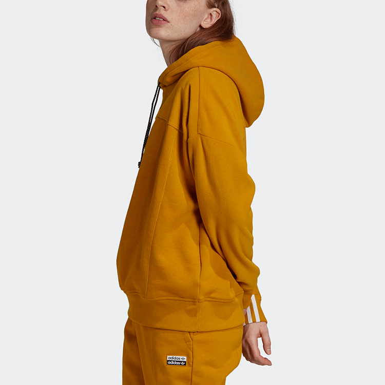 Женское худи adidas originals Hoodie (золотое) — фото 5