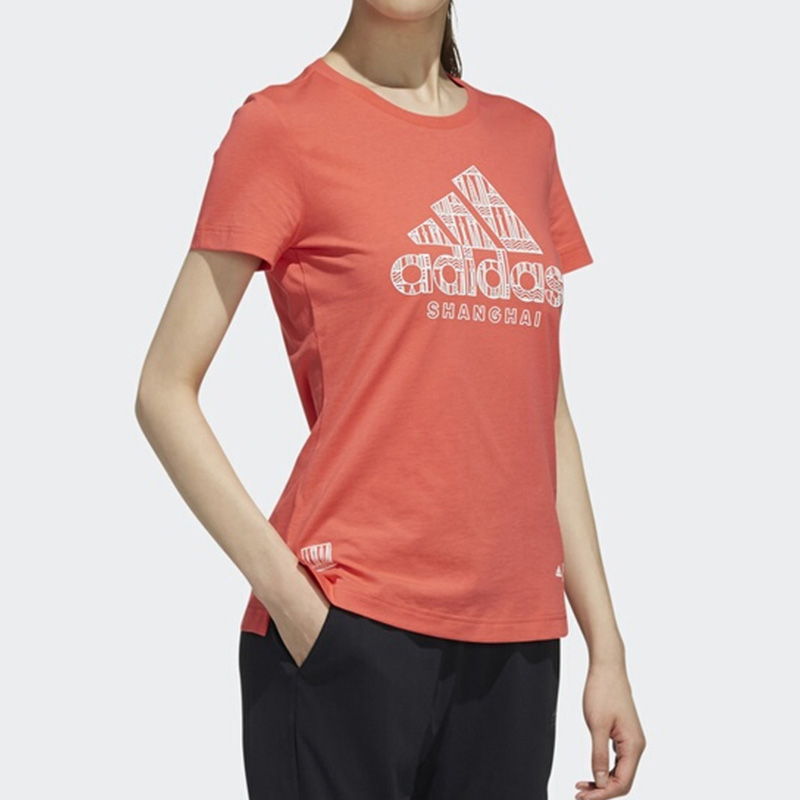 Женская футболка adidas T (разноцветная) — фото 6