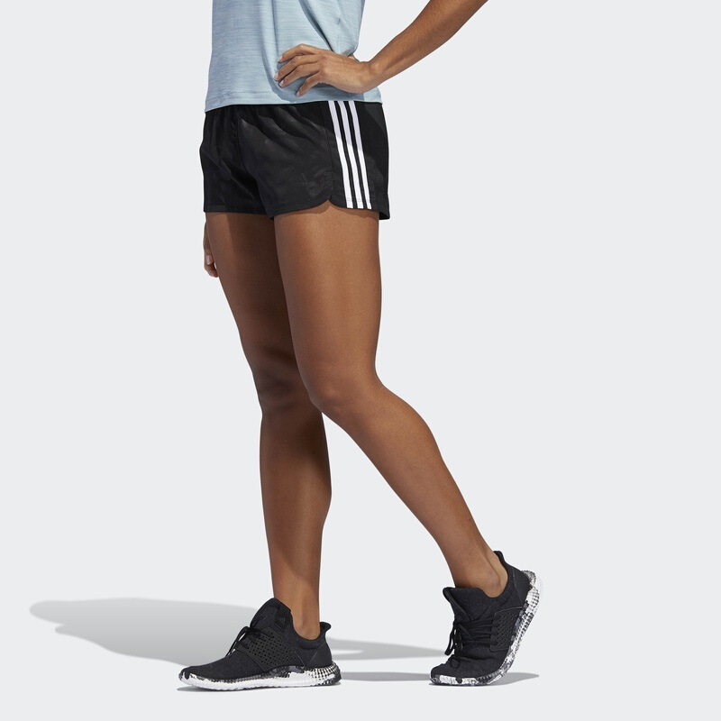 Женские шорты adidas 3S W Embss Shrt (черные) — фото 5