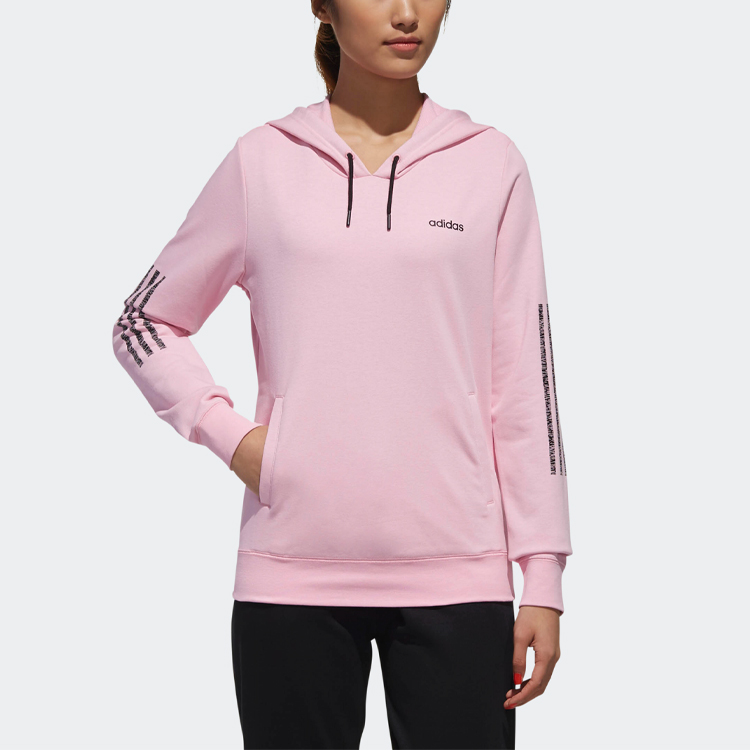 Женские худи adidas neo W CE 3S Hoody (розовая) — фото 3