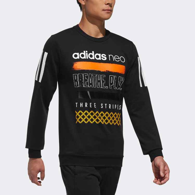 Мужское худи adidas neo (черное) — фото 6
