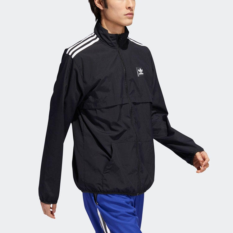 Мужские куртка adidas originals Class Action JK (черный) — фото 7