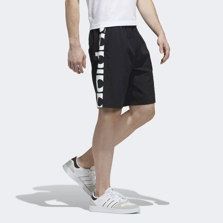Мужские шорты adidas neo (черные) — фото 4