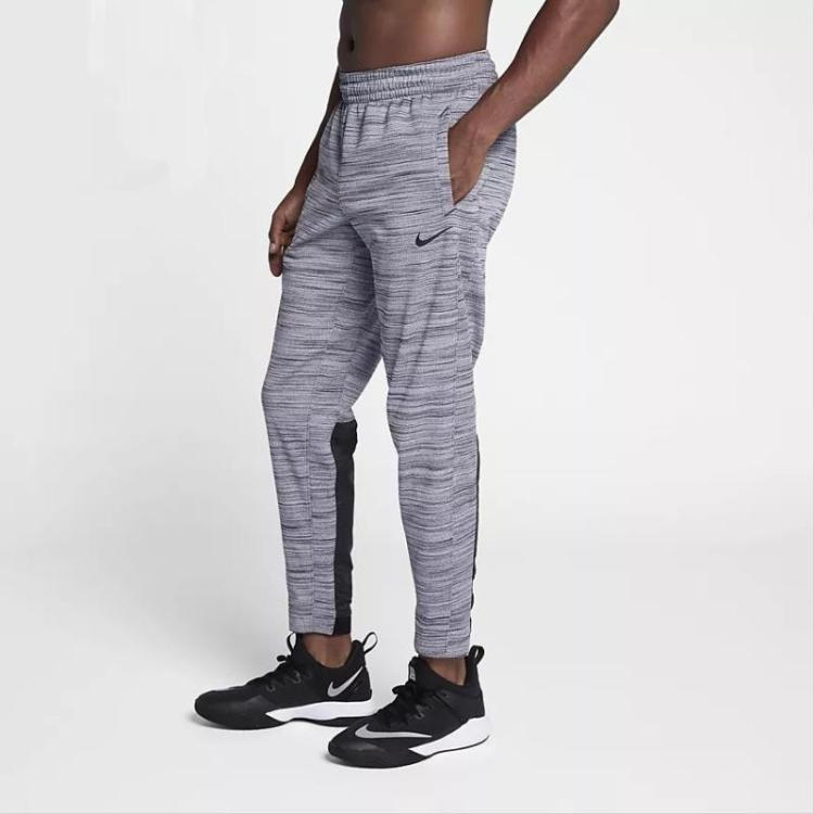 Мужские штаны Nike спортивные трикотажные (серые) — фото 6