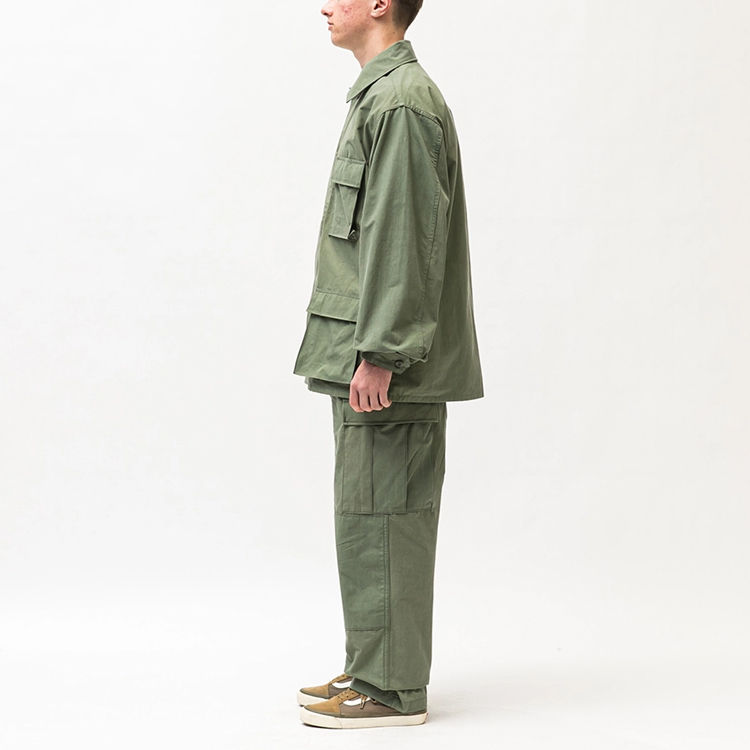 Мужская рубашка WTAPS SS22 (оливковая) — фото 3