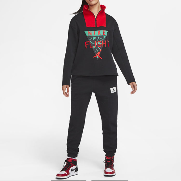 Женское худи Jordan Logo (черное) — фото 4