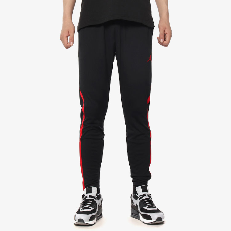 Jordan Knitted Sweatpants Men’s Black Red