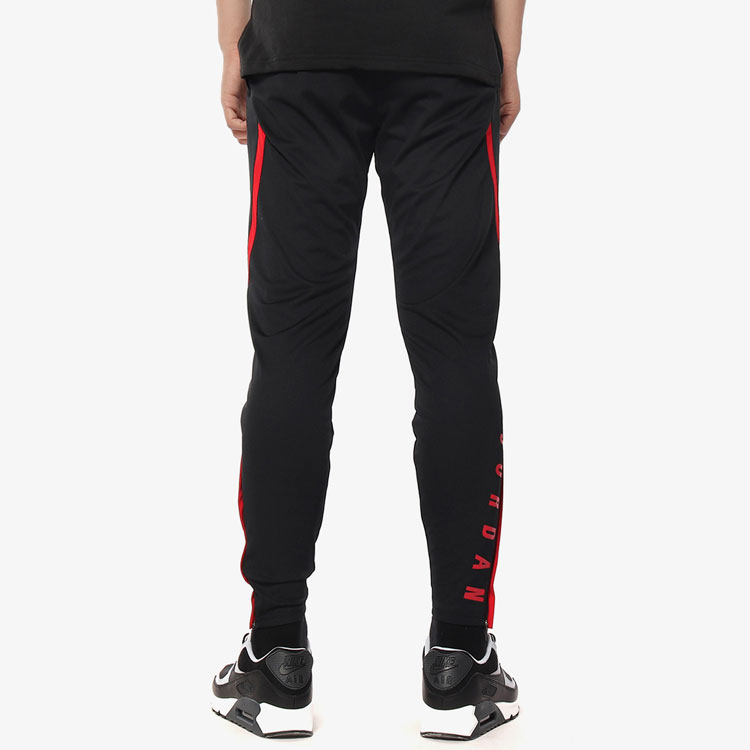 Jordan Knitted Sweatpants Men’s Black Red