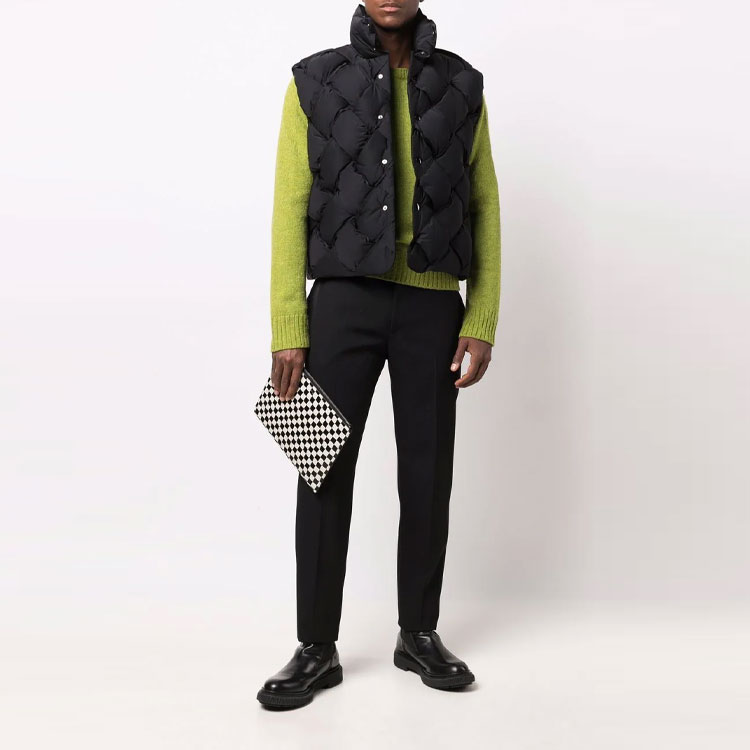 Мужской жилет Bottega Veneta FW22 (черный) — фото 2
