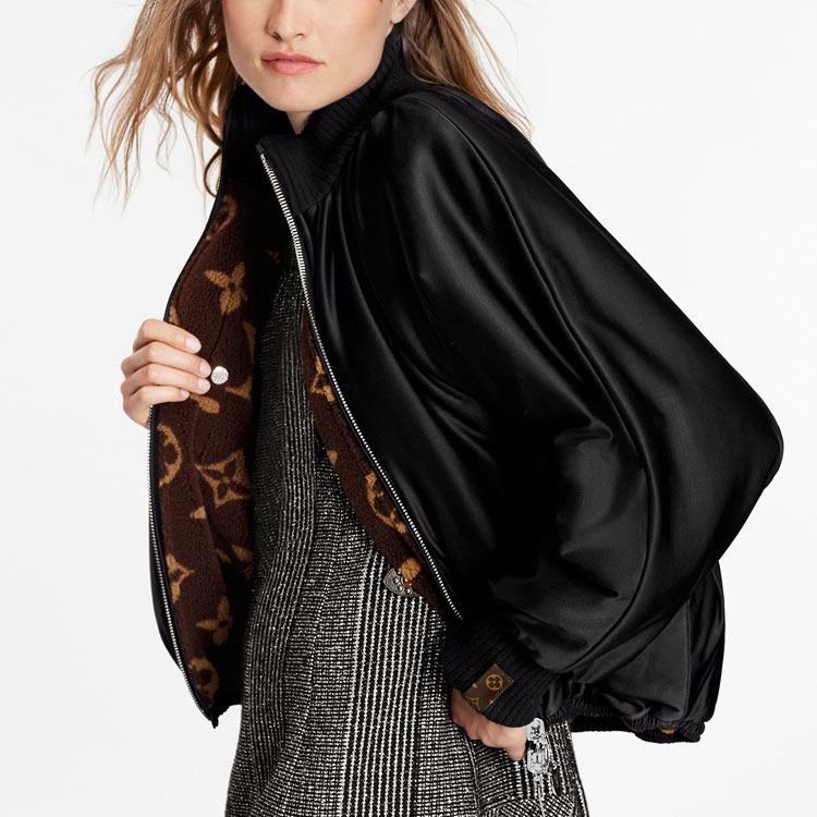 Женская куртка Louis Vuitton (черная) — фото 5