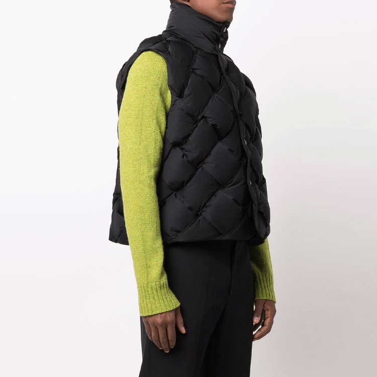 Мужской жилет Bottega Veneta FW22 (черный) — фото 3