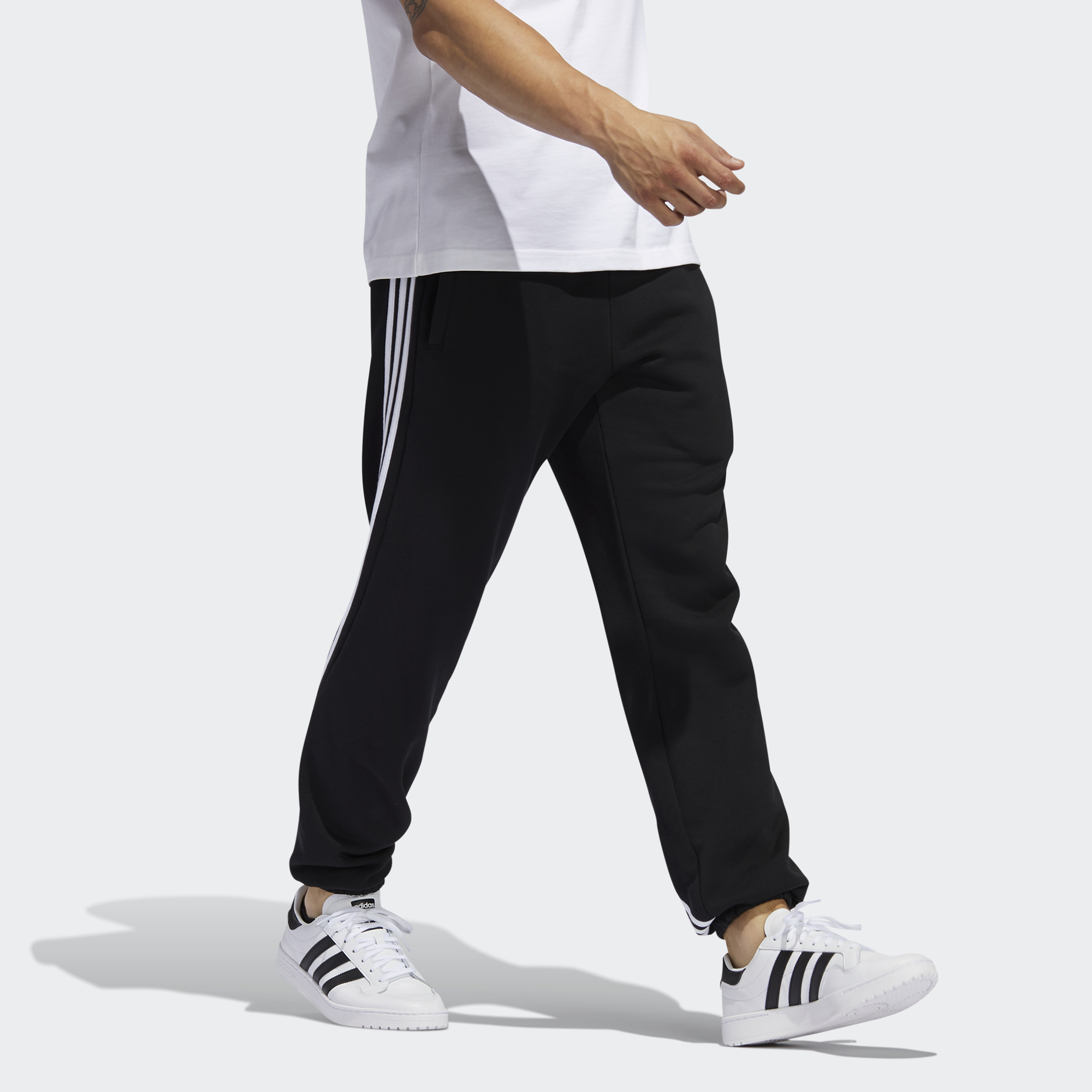 Мужские штаны adidas originals 3 Stripe Wrap (черные) — фото 6