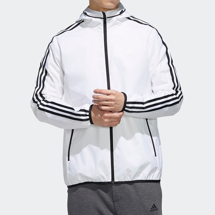 Мужская куртка adidas (белая) — фото 4