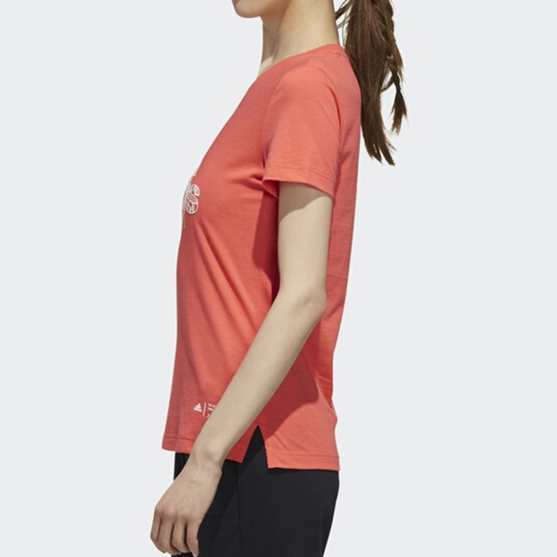 Женская футболка adidas T (разноцветная) — фото 5