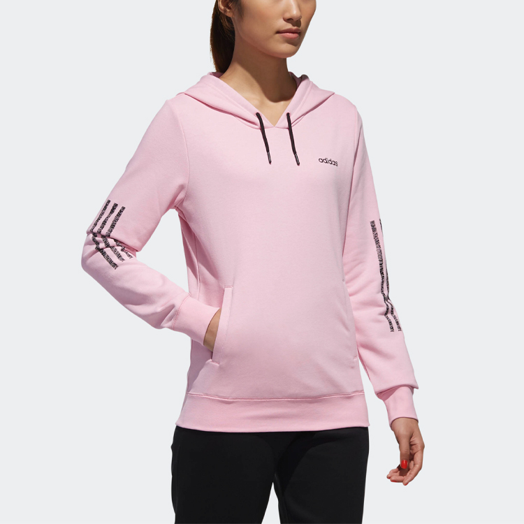 Женские худи adidas neo W CE 3S Hoody (розовая) — фото 5
