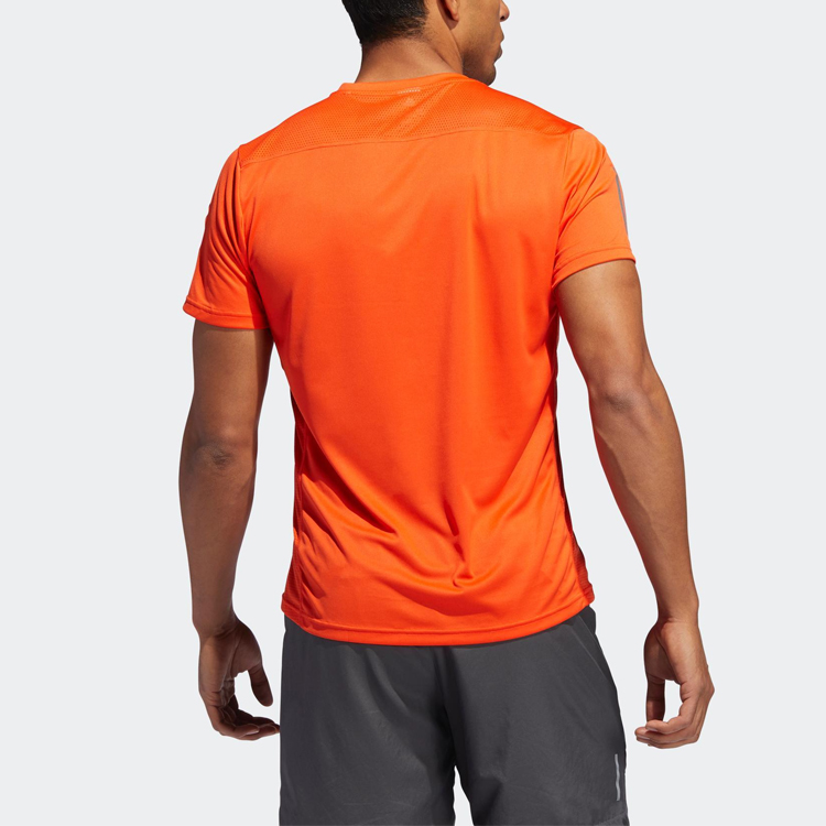 Мужская футболка adidas Own The Run T (оранжевая) — фото 4