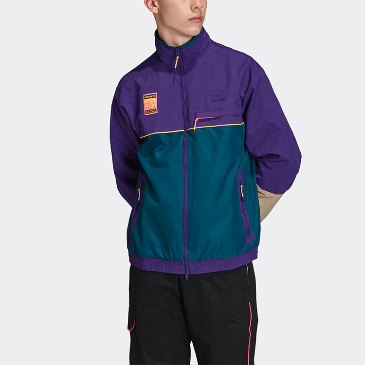 Мужские куртка adidas Track Top (фиолетовая) — фото 3