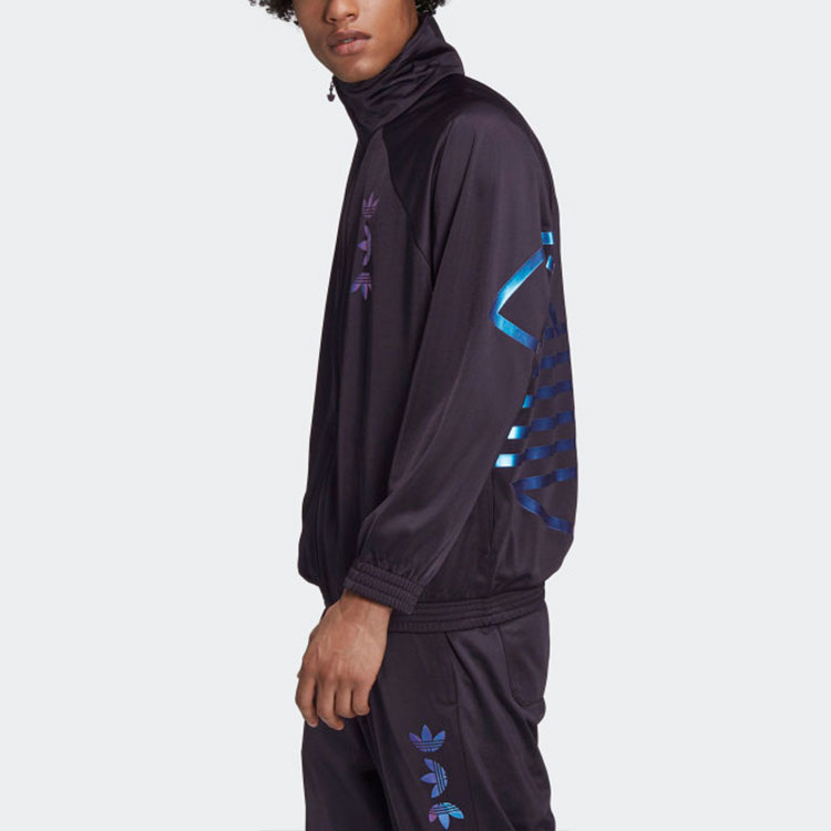 Мужская куртка adidas originals Zeno Track Jacket (черный) — фото 3
