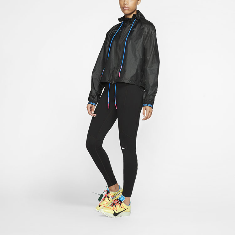 Женская куртка Nike x OFF-WHITE Windbreaker (черная) — фото 7