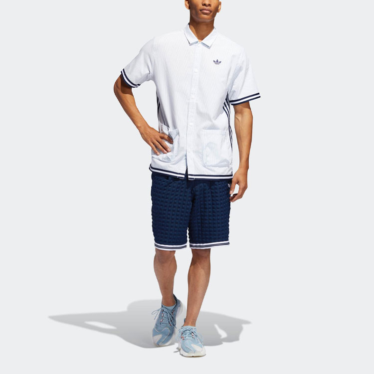 Мужские шорты adidas originals Checkered Short (синие) — фото 2