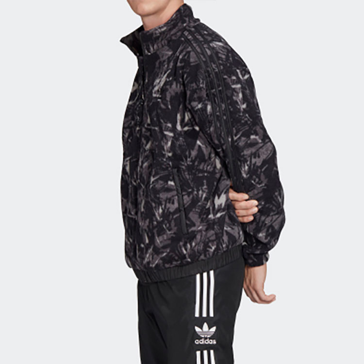 Мужская куртка adidas originals Polar Fleece AOP Polar Fleece AOP (черная) — фото 7