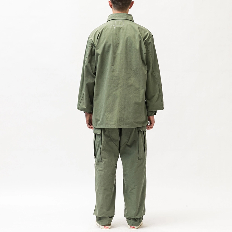 Мужская рубашка WTAPS SS22 (оливковая) — фото 4
