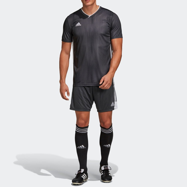 Adidas Soccer Jerseys Men’s Black Moderate Straight Fit